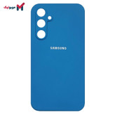 قاب سیلیکونی آبی Galaxy A55 نرم و خوشدست با لایه مخمل