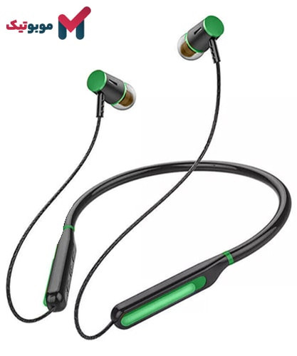 هندزفری بلوتوثی دورگردنی للیسو LS-12 رنگ سبز با باتری با عمر طولانی