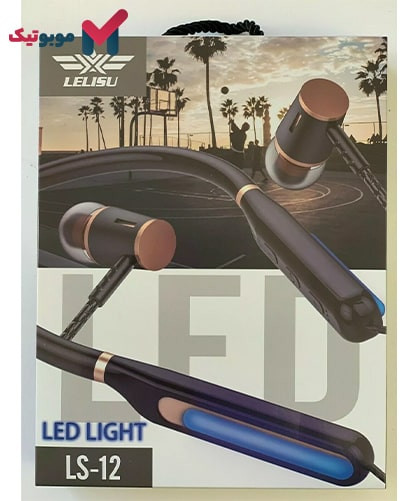 نمای روی جعبه هندزفری بلوتوثی دورگردنی للیسو LS-12