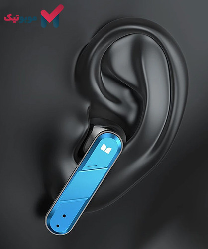 هندزفری بلوتوث گیمینگ مانستر XKT09 با طراحی ارگونومیک برای قرارگیری راحت در گوش