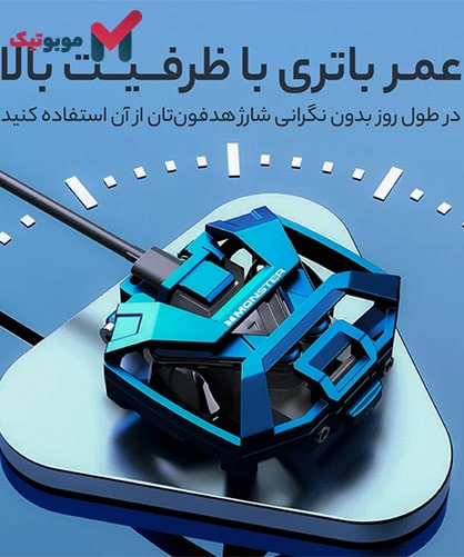 هندزفری بلوتوث مانستر XKT09 با باتری با ظرفیت بالا برای استفاده طولانی مدت