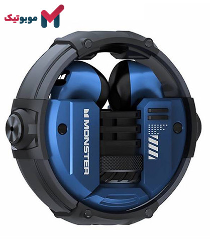 هندزفری بلوتوث گیمینگ مانستر Airmars XKT10 رنگ سرمهای با کیس چرخشی 360 درجه