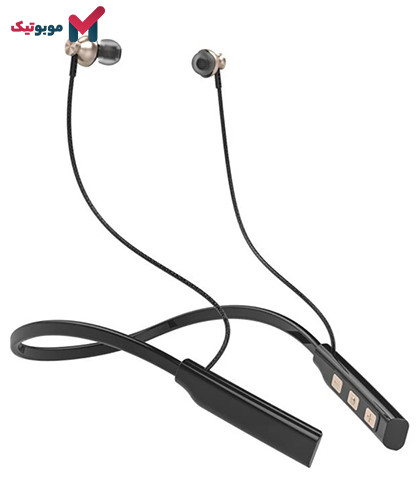 هندزفری بلوتوثی دورگردنی للیسو LS-09A رنگ طلایی با کلیدهای مدیریت صدا