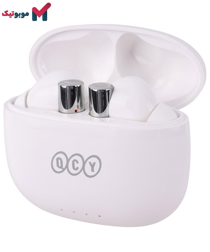 هندزفری بلوتوث QCY T19 Pro داخل محفظه شارژ Type-C