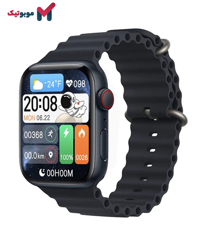 ساعت هوشمند Wisme-WS-X11 رنگ مشکی با بدنه آلومینیومی براق