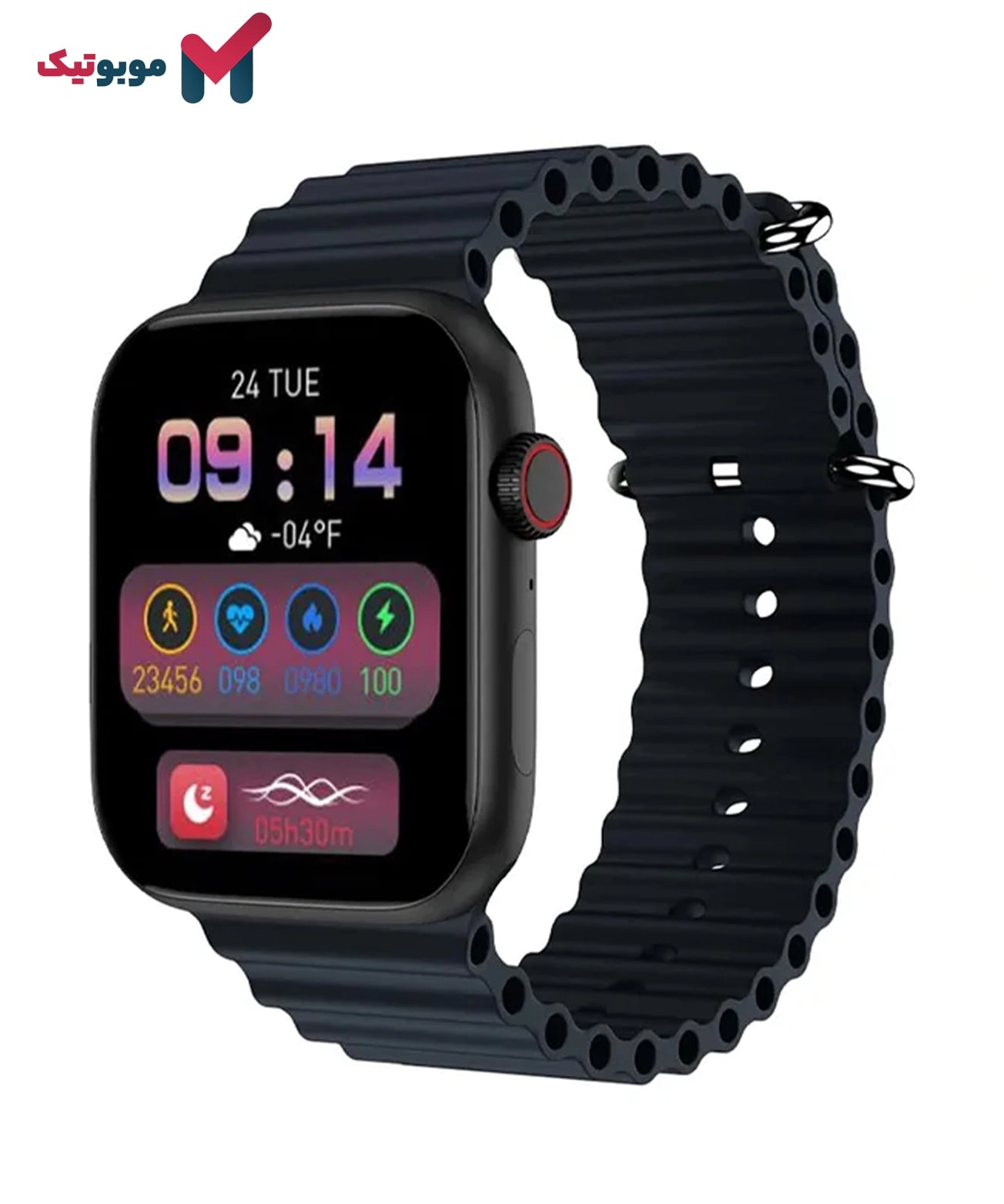 ساعت هوشمند Wisme-WS-86 MAX رنگ مشکی با بند مشکی