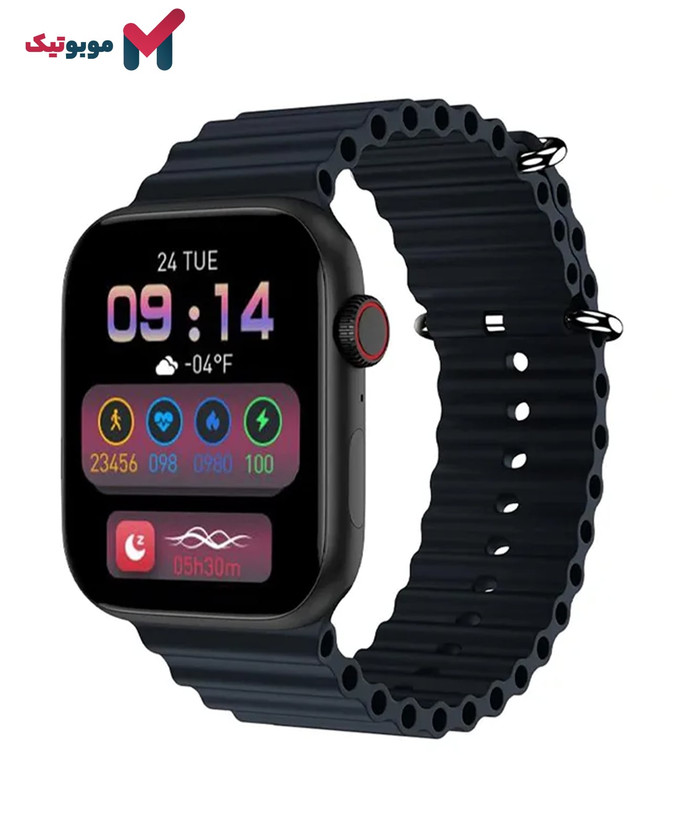 ساعت هوشمند Wisme-WS-86 MAX رنگ مشکی با بند مشکی