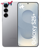 بازتاب نور روی بدنه نقرهای سایهای گوشی Samsung S25 Plus، عکس از هر دو جهت