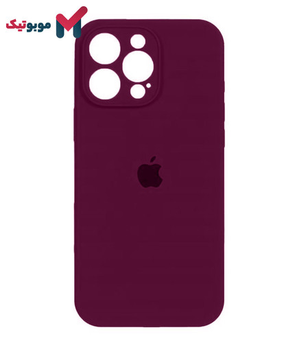 قاب سیلیکونی بادمجانی محافظ لنزدار برای iPhone 16 Pro Max با رنگ خاص و شیک