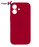 قاب سیلیکونی محافظ لنزدار آیفون 16 رنگ قرمز (Red)