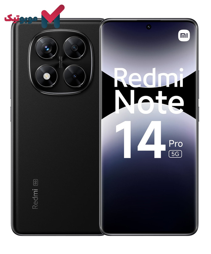 گوشی Redmi Note 14 Pro 5G رنگ Midnight Black (مشکی نیمهبراق)