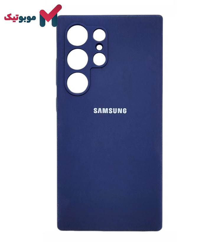 قاب سرمهای Galaxy S24 Ultra با پوشش ضدضربه و فریم سیلیکونی