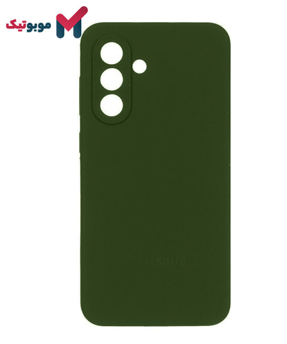 قاب سیلیکونی سبز تیره با محافظ لنز Galaxy A36