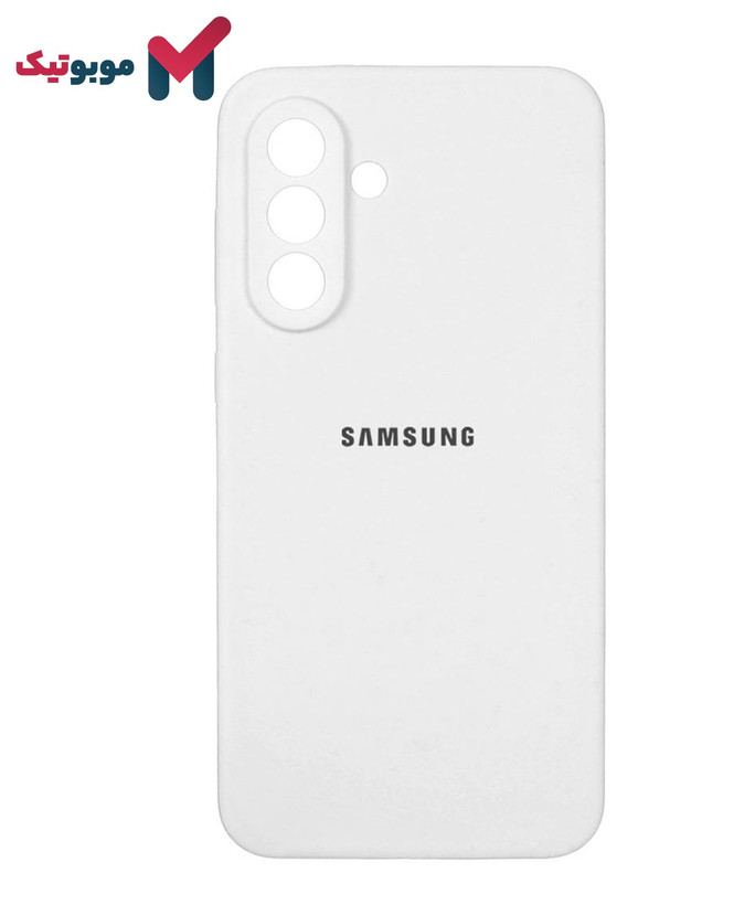 قاب سیلیکونی محافظ لنزدار Galaxy A26 رنگ سفید