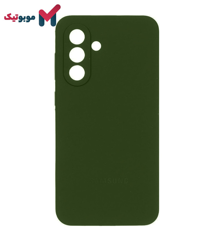 قاب سیلیکونی محافظ لنزدار Galaxy A16 رنگ سبز تیره