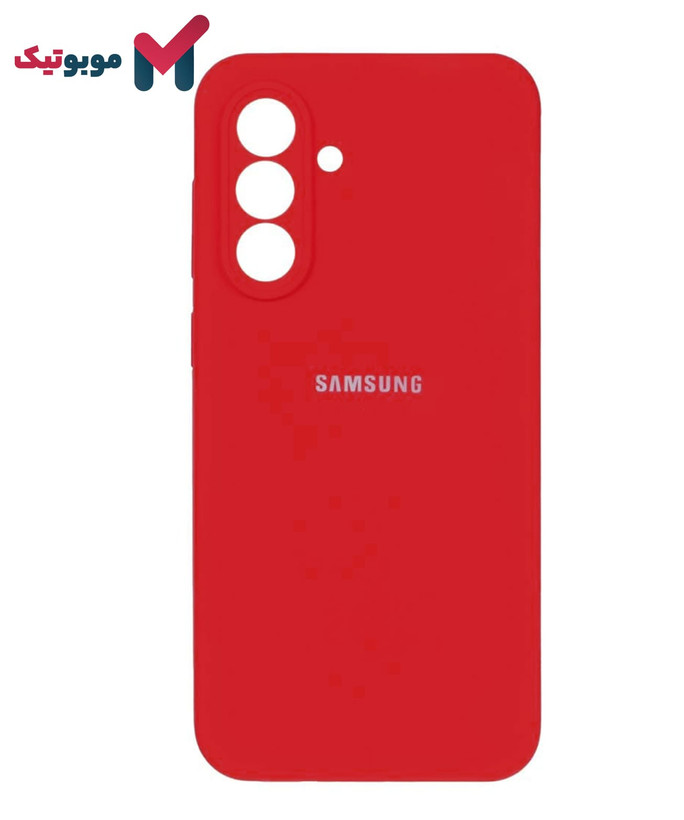 قاب سیلیکونی محافظ لنزدار Galaxy A16 رنگ قرمز