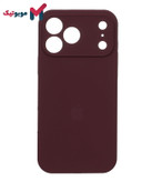 قاب سیلیکونی جگری iPhone 17 Pro Max (Burgundy – Maroon – زرشکی – شرابی – عنابی) گرم و شیک