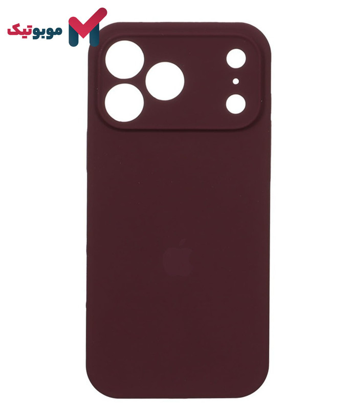 قاب سیلیکونی جگری iPhone 17 Pro Max (Burgundy – Maroon – زرشکی – شرابی – عنابی) گرم و شیک
