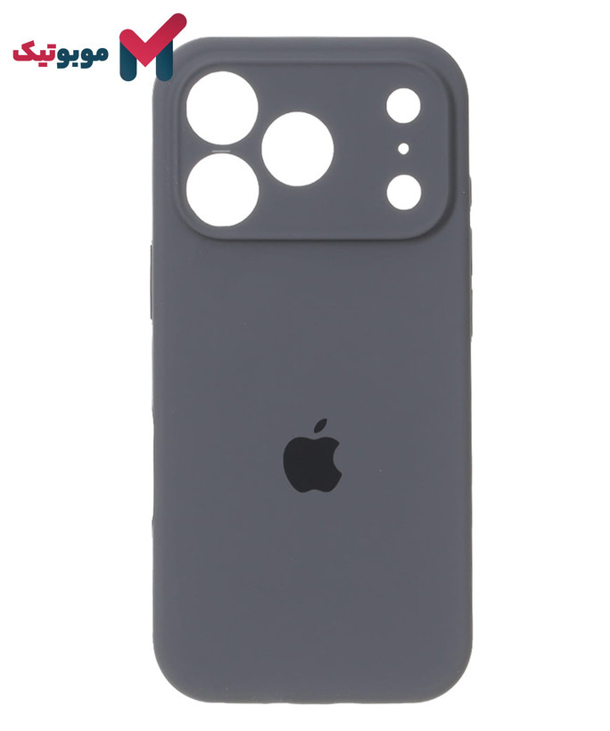 قاب سیلیکونی ذغالی iPhone 17 Pro Max (Charcoal – Dark Gray – Titanium – دودی – مشکی زغالی) مقاوم و جذاب