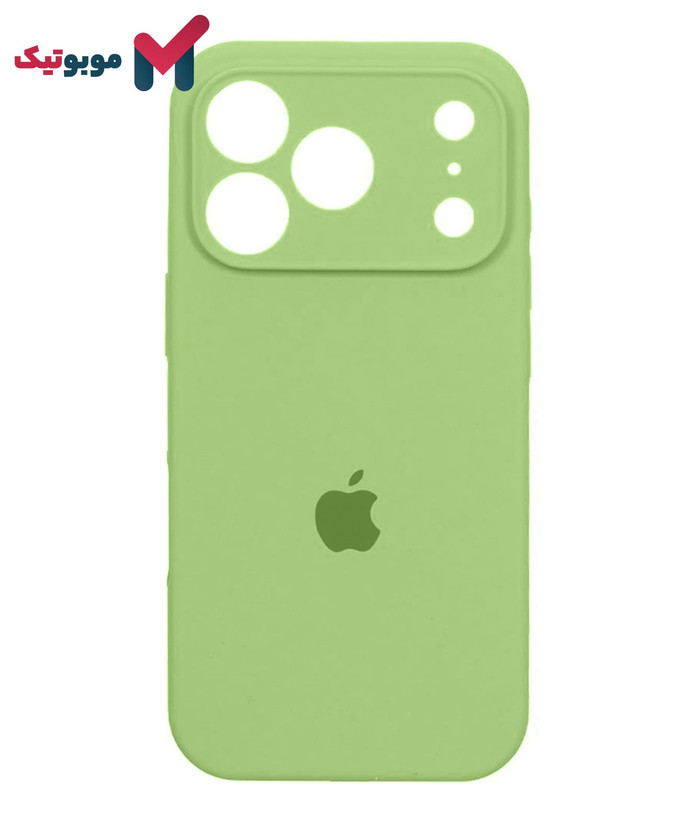 قاب سیلیکونی سبز روشن iPhone 17 Pro Max (Mint Green – Light Green – مغز پستهای – ماچایی) شاد و مدرن