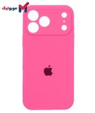 قاب سیلیکونی سرخابی iPhone 17 Pro Max (Fuchsia – Hot Pink – Barbie Pink – صورتی پررنگ – صورتی باربی – Magenta) با محافظ لنز کامل