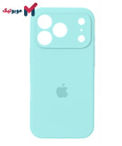 قاب سیلیکونی سبزابی iPhone 17 Pro Max (Teal – Turquoise – فیروزهای – نعنایی – Mint) با محافظ لنز اختصاصی