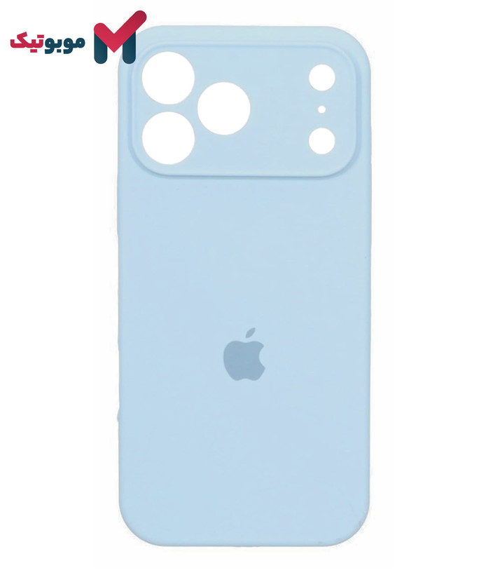 قاب سیلیکونی آبی روشن iPhone 17 Pro Max (Light Blue – Sky Blue – فیروزهای روشن – Baby Blue) آرامشبخش