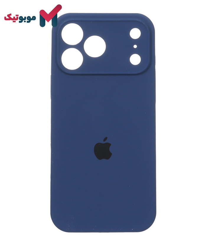 قاب سیلیکونی سرمهای iPhone 17 Pro Max (Navy Blue – Dark Blue – اقیانوسی – لاجوردی – کبالت) با محافظت ۳۶۰ درجه