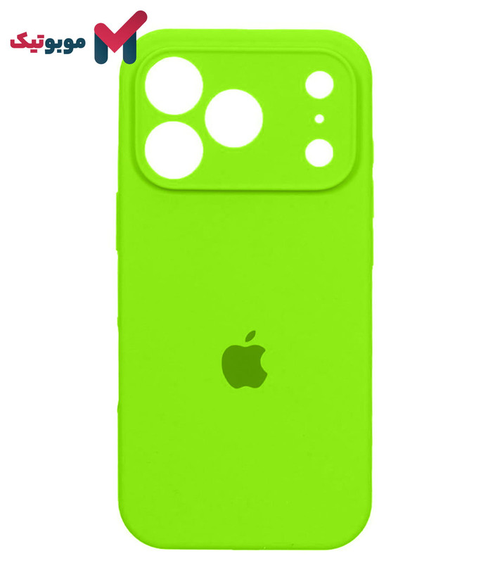 قاب سیلیکونی سبز فسفری iPhone 17 Pro Max (Neon Green – Fluorescent Green – فسفری) جسور و چشمگیر