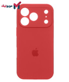قاب سیلیکونی قرمز iPhone 17 Pro Max (Red – Cherry Red – آلبالویی – آتشی – یاقوتی) نرم و خوشدست
