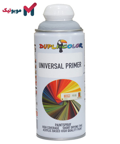 اسپری پرایمر همه کاره دوپلی کالر مدل Universal Primer ۴۰۰ میلیلیتر – آستر ضد زنگ و پوششدهی عالی برای فلز، چوب و پلاستیک