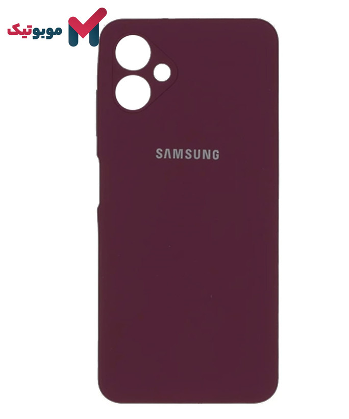قاب سیلیکونی زرشکی Galaxy A06 مقاوم و جذاب با پوشش ضد اثر انگشت