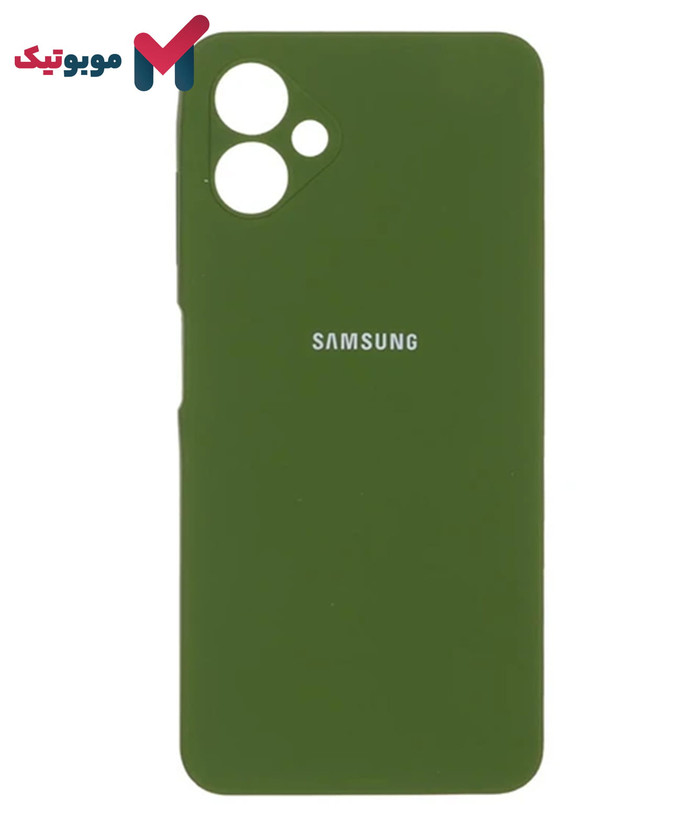 قاب سیلیکونی یشمی Galaxy A06 پاکنی و ضد لک با محافظ لنز اختصاصی