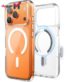 قاب بلکین SheerForce روی iPhone 17 Pro Max با نمایش حلقه مگسیف پشت قاب