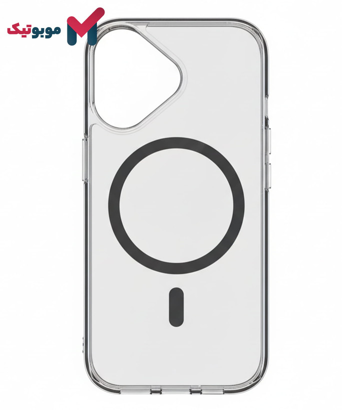 قاب مشکی شفاف مگسیف بلکین SheerForce برای iPhone 17 – زاویه جلویی