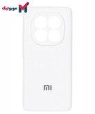 قاب سیلیکونی Redmi Note 14 Pro 4G رنگ سفید یخچالی استخوانی محافظ لنزدار