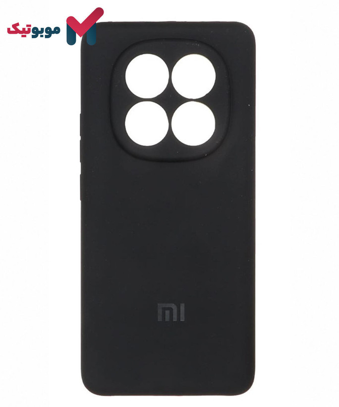 قاب سیلیکونی محافظ لنزدار Redmi Note 14 Pro 4G رنگ مشکی مات