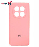 قاب سیلیکونی Redmi Note 14 Pro 4G رنگ صورتی هلویی باربی کالباسی