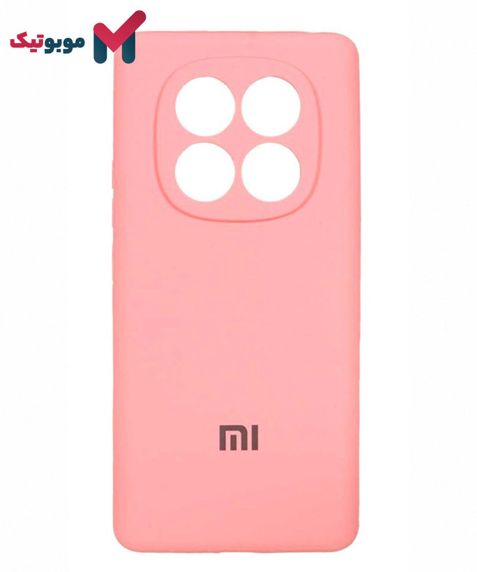 قاب سیلیکونی Redmi Note 14 Pro 4G رنگ صورتی هلویی باربی کالباسی