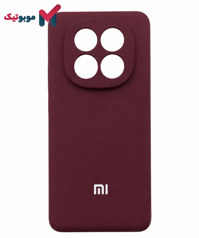 قاب سیلیکونی Redmi Note 14 Pro 4G رنگ جگری زرشکی شرابی شاهتوتی