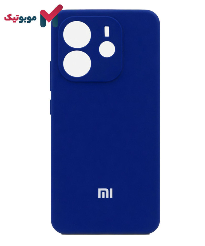 قاب سیلیکونی Redmi Note 14 4G رنگ کاربنی سرمهای بنفش آبی
