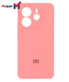 قاب سیلیکونی Redmi Note 14 4G رنگ صورتی هلویی باربی کالباسی