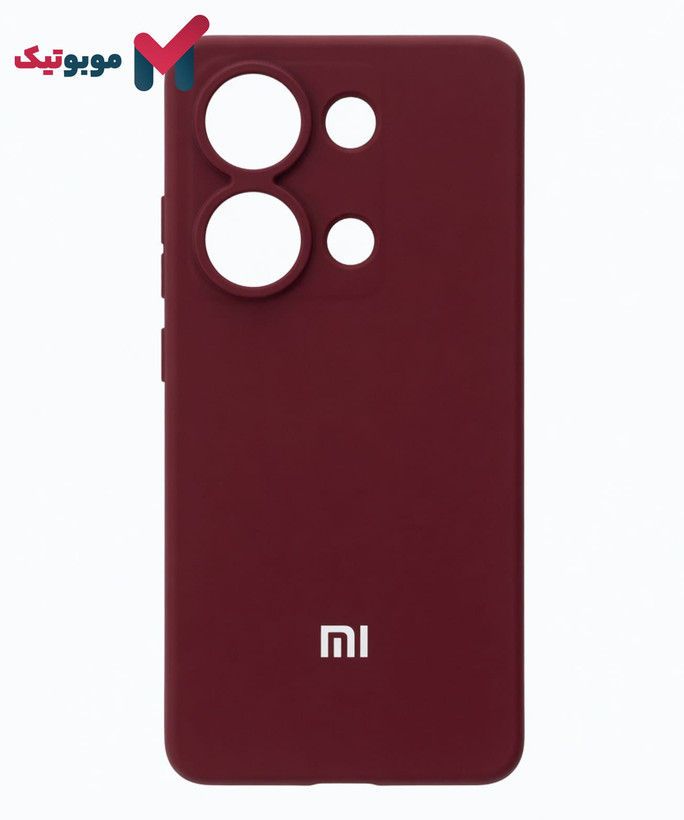 قاب سیلیکونی Redmi Note 13 Pro 4G رنگ جگری زرشکی شرابی شاهتوتی