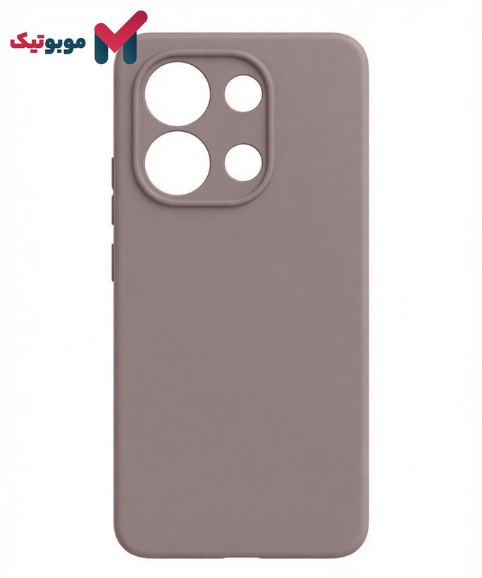 قاب سیلیکونی Redmi Note 13 4G رنگ خاکی نسکافهای بژ کاراملی