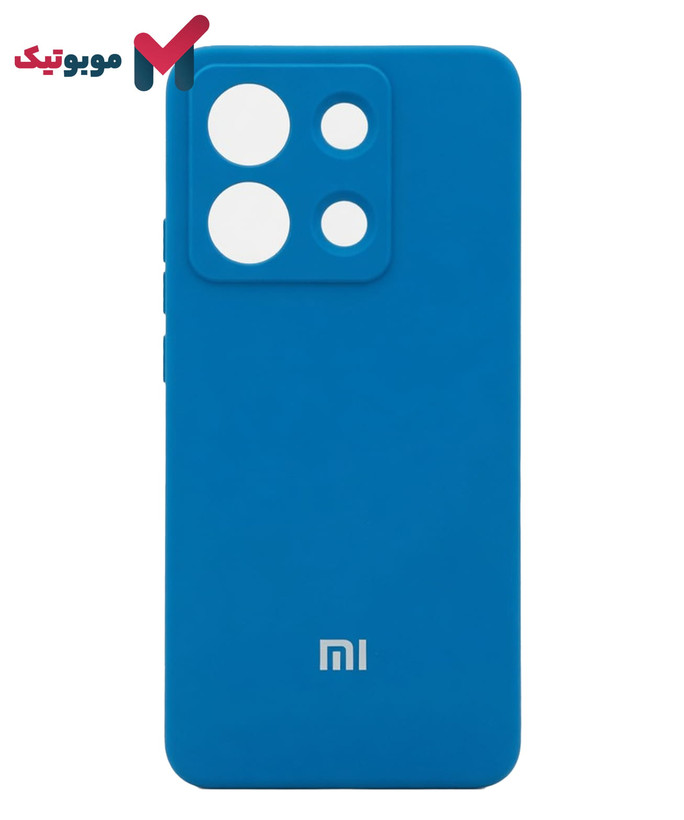 قاب سیلیکونی Redmi Note 13 4G رنگ آبی نفتی کاربنی سرمهای لاجوردی