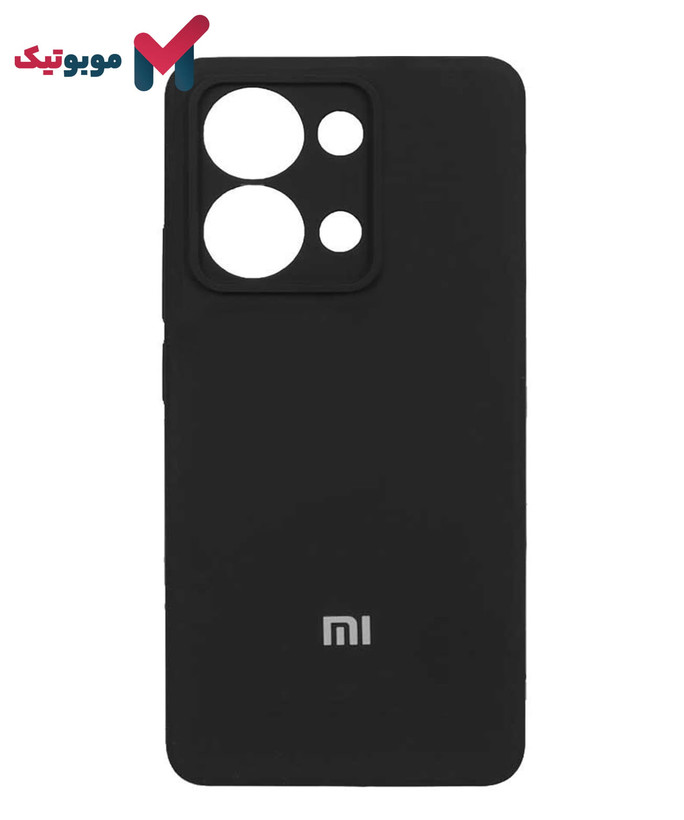 قاب سیلیکونی محافظ لنزدار Redmi Note 13 4G رنگ مشکی
