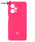 قاب سیلیکونی Redmi Note 12 Pro 5G رنگ سرخابی صورتی پررنگ تمشکی باربی