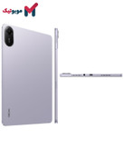 ضخامت و نمای کناری تبلت شیائومی Redmi Pad 2 رنگ یاسی